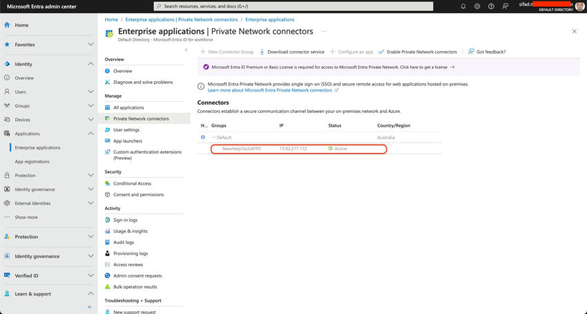Connector associated